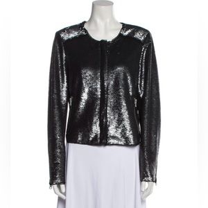 Rebecca Taylor Sequin Moto Jacket